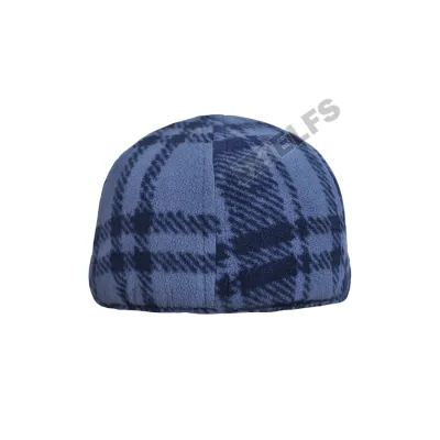 TOPI PELUKIS TOPI PELUKIS FLATCAP FLEECE PAINTER PELUKIS HAT MOTIF GARIS BIRU TUA 3 to3_fleece_painter_garis_bt2