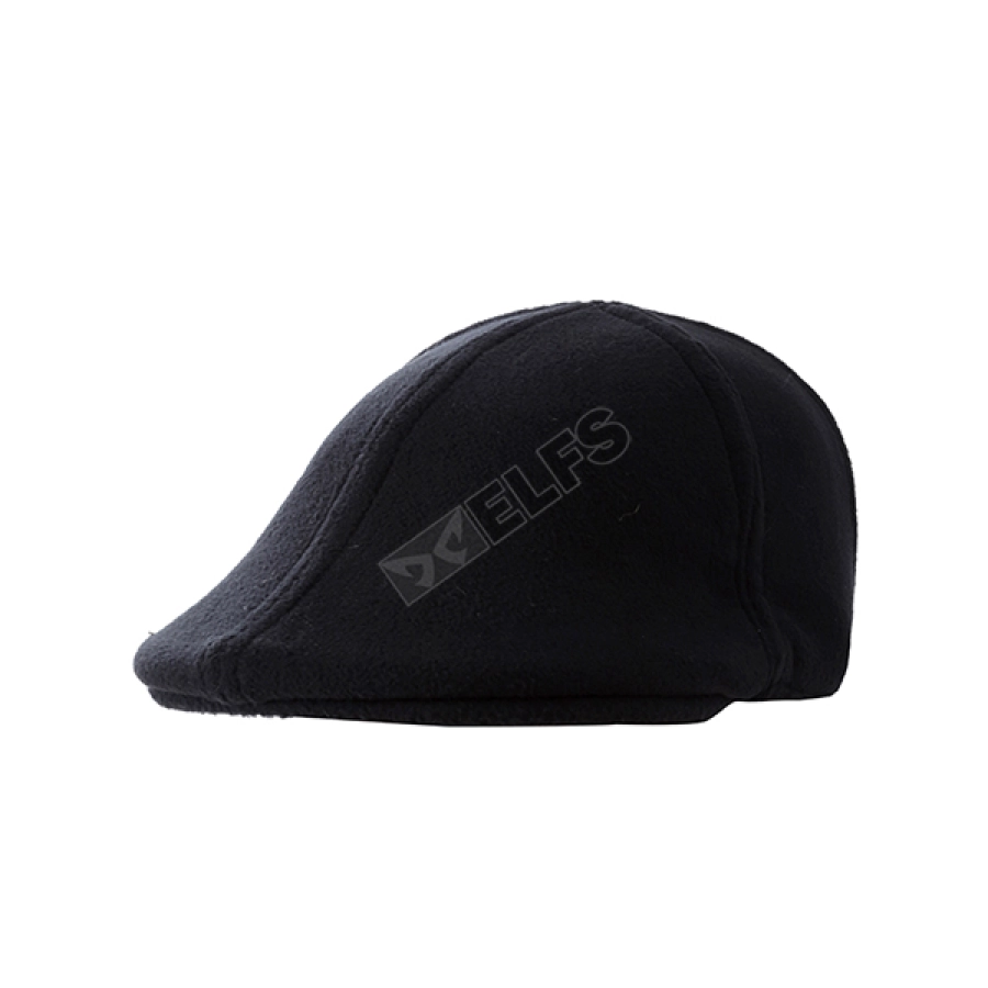 TOPI PELUKIS Topi Flatcap Painter Fleece Polos Hitam 1 to3_fleece_painter_hx_0