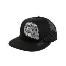 SNAPBACK JARING Topi Snapback Jaring Hitam Skull Sufres Silver