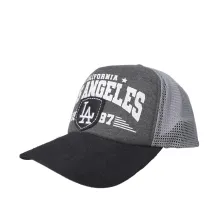 BASEBALL MOTIF Elfs  Topi Jaring Baseball Sablon 2 Impor Unisex Trucker Cap Los Angeles Abu Tua