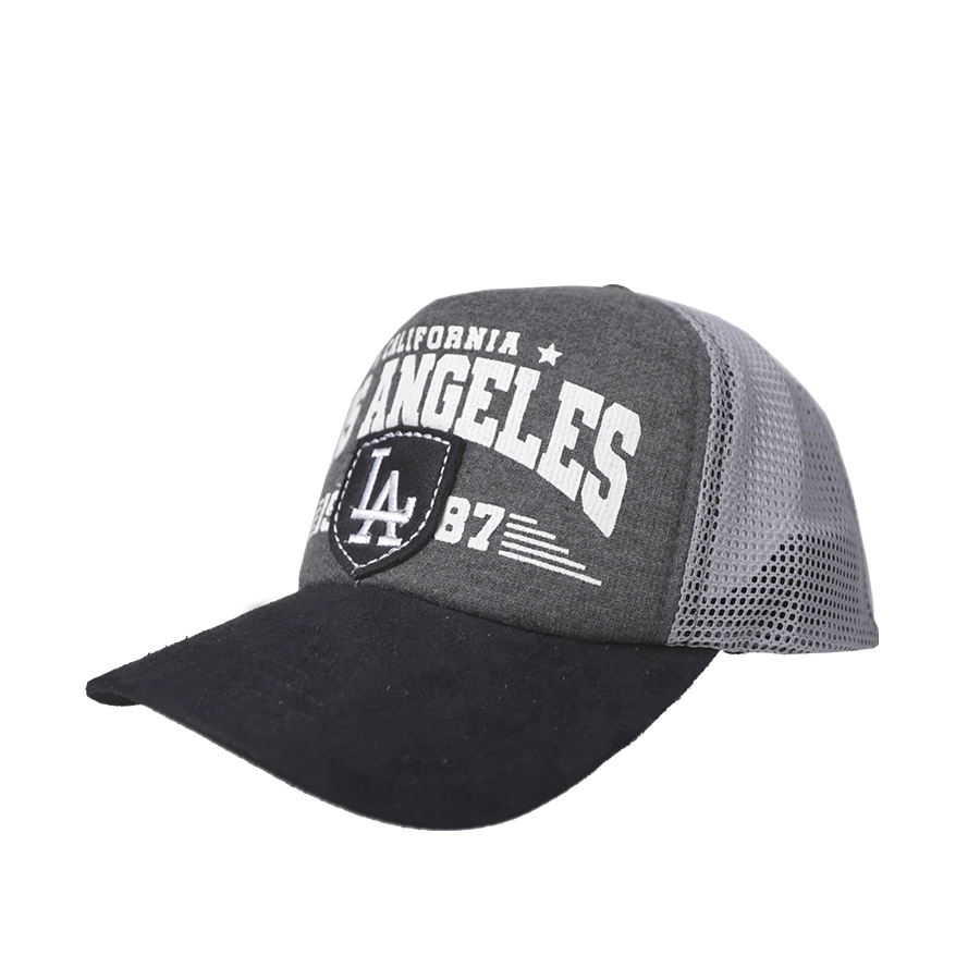 BASEBALL MOTIF Elfs - Topi Jaring Baseball Sablon 2 Impor Unisex Trucker Cap Los Angeles Abu Tua 1 to3_jaring_los_angles_at0