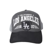 BASEBALL MOTIF Elfs  Topi Jaring Baseball Sablon 2 Impor Unisex Trucker Cap Los Angeles Abu Tua