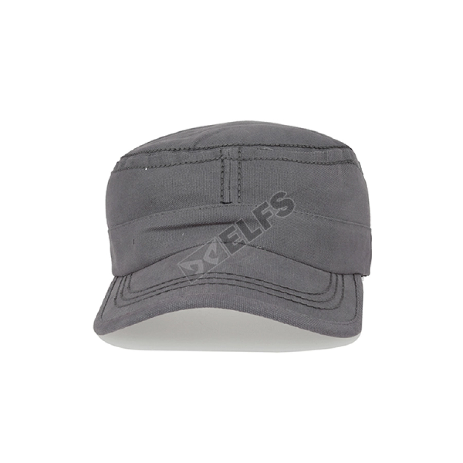 TOPI KOMANDO Topi Komando Military Cap Canvas Polos Abu Muda 2 to3_komando_am_1_copy