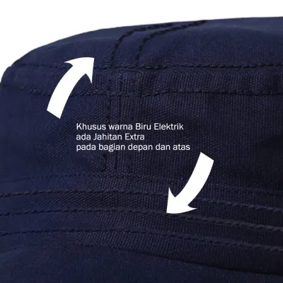 TOPI KOMANDO TOPI KOMANDO KANVAS TACTICAL MILITARY CAP BIRU ELEKTRIK 2 to3_komando_be_1