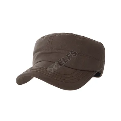 TOPI KOMANDO Topi Komando Military Cap Canvas Polos Coklat Muda 1 to3_komando_cm_0_copy