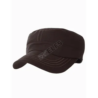 TOPI KOMANDO Topi Komando Military Cap Canvas Polos Coklat Tua 1 to3_komando_ct_0_copy