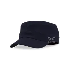 TOPI KOMANDO Topi Komando Military Cap Emboss Polos Biru Dongker