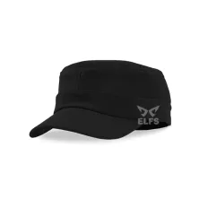 TOPI KOMANDO Topi Komando Military Cap Emboss Polos Hitam