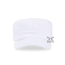 TOPI KOMANDO Topi Komando Military Cap Emboss Polos Putih