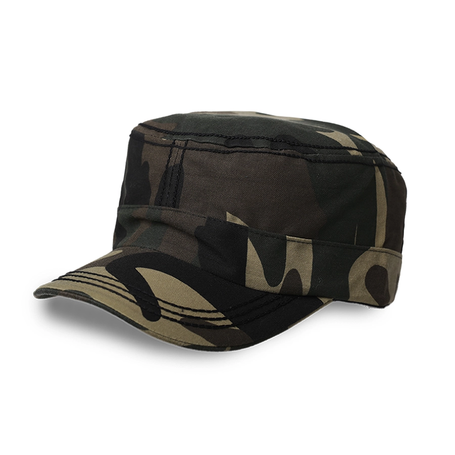 TOPI KOMANDO Topi Komando Kanvas Tactical Military Cap Coklat Muda 1 to3_komando_loreng_cm0