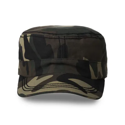 TOPI KOMANDO Topi Komando Kanvas Tactical Military Cap Coklat Muda 2 to3_komando_loreng_cm1