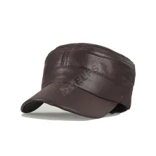 TOPI KOMANDO Topi Komando Military Cap Metallic Polos Coklat Tua