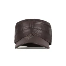 TOPI KOMANDO Topi Komando Military Cap Metallic Polos Coklat Tua