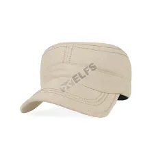 TOPI KOMANDO Topi Komando Military Cap Canvas Polos Putih Gading