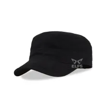 TOPI KOMANDO Topi Komando Military Cap Canvas Polos Prepet Hitam