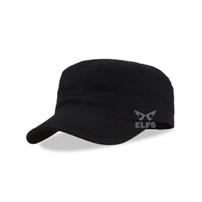 TOPI KOMANDO Topi Komando Military Cap Canvas Polos Prepet Hitam 1 to3_komando_prepet_hx_0_copy