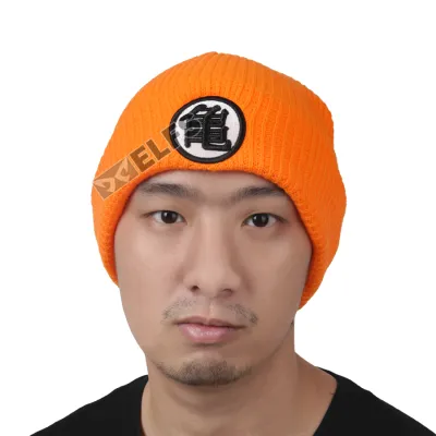 KUPLUK Topi Kupluk Rajut Katun Bordir Beanie Hat Winter Orange 2 to3_kupluk_bordir_dragonball_or1