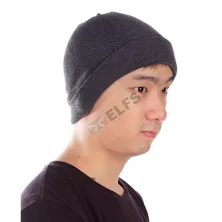 KUPLUK Beanie Hat Kupluk Lipat Abu Tua