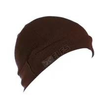 KUPLUK Beanie Hat Kupluk Lipat Coklat Tua