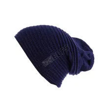 KUPLUK Beanie Hat Kupluk Rajut Alur Biru Dongker