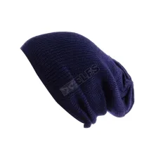 KUPLUK Beanie Hat Kupluk Rajut Polos Biru Dongker