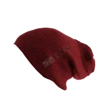 KUPLUK Beanie Hat Kupluk Rajut Polos Maroon