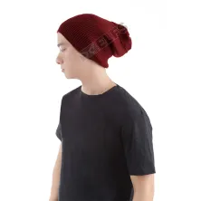 KUPLUK Beanie Hat Kupluk Rajut Polos Maroon