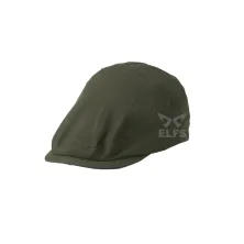 TOPI PELUKIS Topi Flatcap Painter Canvas Polos Hijau Army