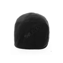 TOPI PELUKIS Topi Flatcap Painter Katun Polos Hitam