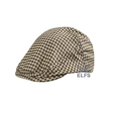 TOPI FLATCAP PAINTER KATUN KOTAK KECIL COKLAT MUDA