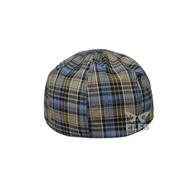 TOPI PELUKIS TOPI FLATCAP PAINTER KATUN TARTAN 2 KHAKI 3 to3_painter_tartan_2_kh2