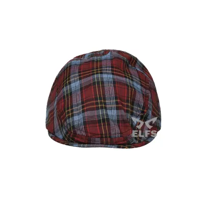 TOPI PELUKIS TOPI FLATCAP PAINTER KATUN TARTAN 2 TOSCA 2 to3_painter_tartan_2_ts1