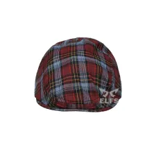 TOPI PELUKIS TOPI FLATCAP PAINTER KATUN TARTAN 2 TOSCA