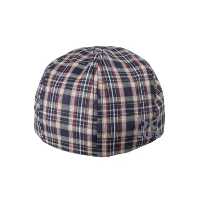 TOPI PELUKIS TOPI FLATCAP PAINTER KATUN TARTAN 4 COKLAT MUDA 3 to3_painter_tartan_4_cm2