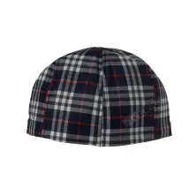 TOPI PELUKIS Topi Flatcap Painter Katun Tartan Garis Biru Dongker