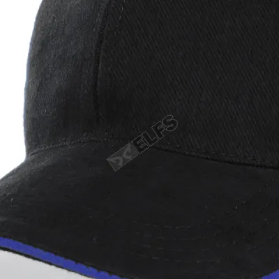 BASEBALL POLOS RAPEL Topi Baseball Cap Rapel Denim Black List Biru Tua 4 to3_rapel_fullcap_black_list_bt_3