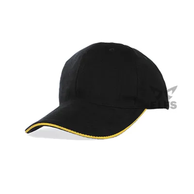 BASEBALL POLOS RAPEL Topi Baseball Cap Rapel Denim Black List Kuning Tua 1 to3_rapel_fullcap_black_list_kt_0