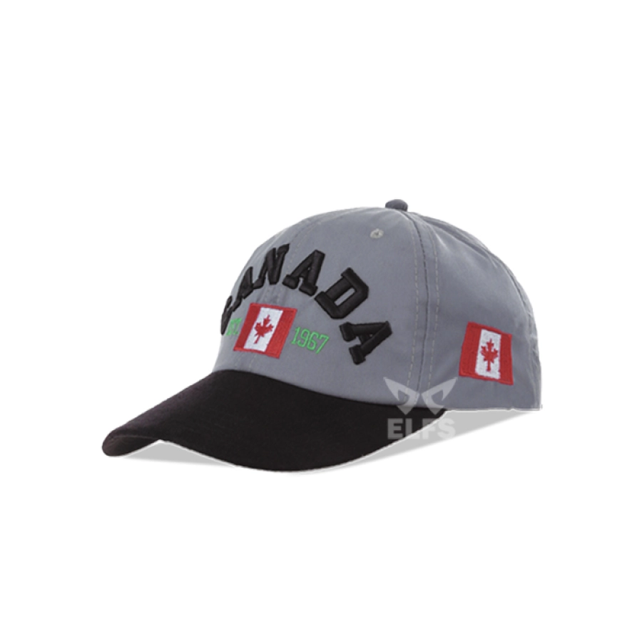 BASEBALL MOTIF Unisex Topi Baseball Rapel Fullcap Canada Abu Tua 1 to3_rapel_fullcap_canada_at_00_copy