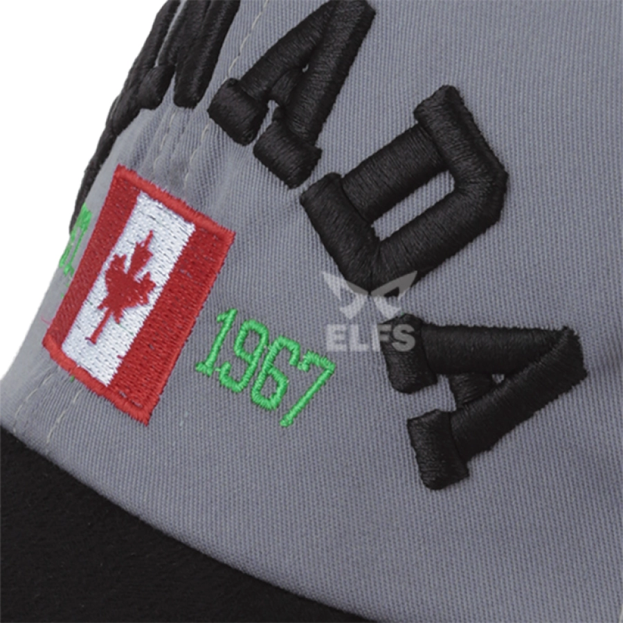 BASEBALL MOTIF Unisex Topi Baseball Rapel Fullcap Canada Abu Tua 4 to3_rapel_fullcap_canada_at_03_copy