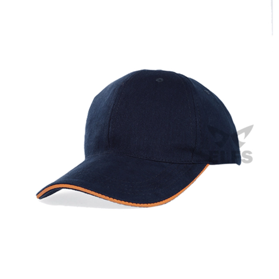 BASEBALL POLOS RAPEL Topi Baseball Cap Rapel Denim Navy List Orange 1 to3_rapel_fullcap_navy_list_or_0