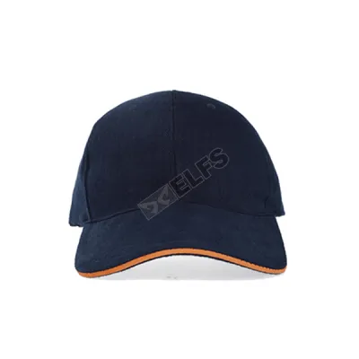 BASEBALL POLOS RAPEL Topi Baseball Cap Rapel Denim Navy List Orange 2 to3_rapel_fullcap_navy_list_or_1