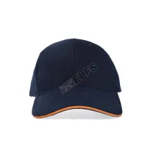 BASEBALL POLOS RAPEL Topi Baseball Cap Rapel Denim Navy List Orange