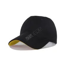 BASEBALL POLOS RAPEL Topi Baseball Polos Unisex Rapel Cap Kuning Back Layer Hitam