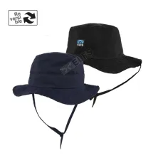 TOPI RIMBA / MANCING Topi Rimba Ripstop Reversible Hitam Biru Dongker