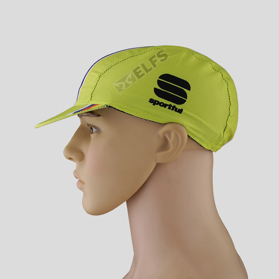 TOPI RIMBA / MANCING Topi Sepeda Cycling Cap Breathable Quick Dry Bike To Work Full Print List Besar Hijau Stabilo 2 to3_sepeda_list_besar_is_1