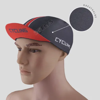 TOPI RIMBA / MANCING Topi Sepeda Cycling Cap Breathable Quick Dry Bike To Work Full Print List Kecil Merah Cabe 1 to3_sepeda_list_kecil_mc_0
