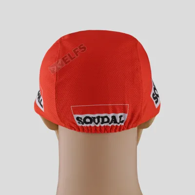 TOPI RIMBA / MANCING Topi Sepeda Cycling Cap Breathable Quick Dry Bike To Work Full Print Orange Lotto 4 to3_sepeda_lotto_soudal_or_3