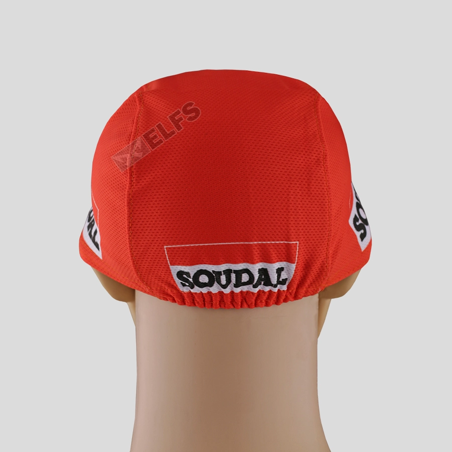 TOPI RIMBA / MANCING Topi Sepeda Cycling Cap Breathable Quick Dry Bike To Work Full Print Orange Lotto 4 to3_sepeda_lotto_soudal_or_3