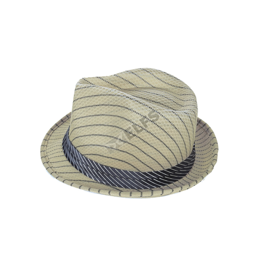 TOPI FEDORA / BUCKET Topi Fedora Tompi Salur Coklat Muda 3 to3_tompi_salur_cm_2