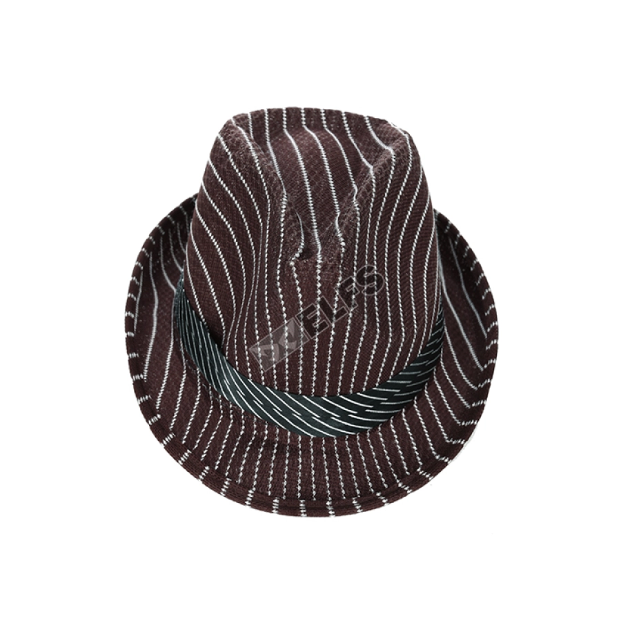 TOPI FEDORA / BUCKET Topi Fedora Tompi Salur Coklat Tua 1 to3_tompi_salur_ct_0